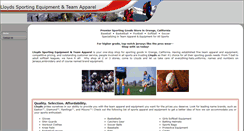Desktop Screenshot of lloydssportingequipment.com